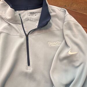 Nike Golf Light Blue Quarter-Zip Pullover